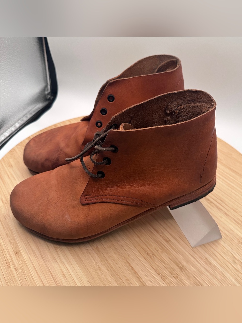 Bespoke, sturdy Chukka boots Size 12 Wide. Original boots made by cobbler.